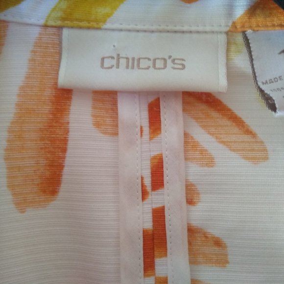 Chico's Printed Crop Women Blazer Size M - Picture 8 of 8